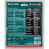 Универсальный набор инструмента KRAFTOOL Universal-38 1/4", 38 предметов 27970-H38