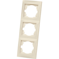 Трехпостовая вертикальная рамка, слоновая кость TDM ELECTRIC Лама SQ1815-0134