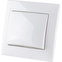 Одноклавишный выключатель TDM ELECTRIC 10А белый Таймыр SQ1814-0001