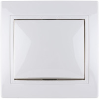 Одноклавишный выключатель TDM ELECTRIC 10А белый Таймыр SQ1814-0001