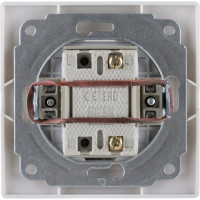 Одноклавишный выключатель TDM ELECTRIC 10А белый Таймыр SQ1814-0001