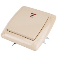 Одноклавишный выключатель TDM ELECTRIC с подсветкой, слоновая кость Онега SQ1805-0033