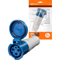 Розетка переносная TDM ELECTRIC 2Р+РЕ 63А 220В IP54 SQ0603-0016