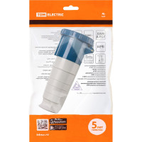Розетка переносная TDM ELECTRIC 2Р+РЕ 63А 220В IP54 SQ0603-0016