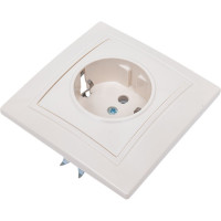 Розетка, слоновая кость 2П+З 16А 250В TDM ELECTRIC Таймыр SQ1814-0112