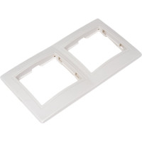 Двухпостовая горизонтальная рамка, белая TDM ELECTRIC Таймыр SQ1814-0026