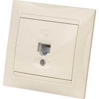 Телефонная розетка, слоновая кость RJ11 TDM ELECTRIC Лама SQ1815-0115