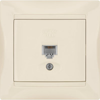 Телефонная розетка, слоновая кость RJ11 TDM ELECTRIC Лама SQ1815-0115