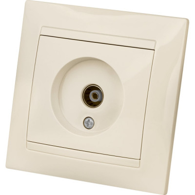 Телевизионная простая розетка, мама, слоновая кость, 0-2400 МГц TDM ELECTRIC Лама SQ1815-0117