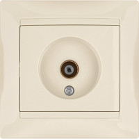 Телевизионная простая розетка, мама, слоновая кость, 0-2400 МГц TDM ELECTRIC Лама SQ1815-0117