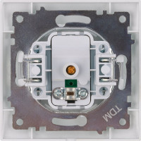 Розетка TV простая (0-2400МГц, "мама") TDM ELECTRIC серебристый металлик, серия "Лама" SQ1815-0217