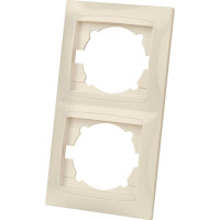 Двухпостовая вертикальная рамка, слоновая кость TDM ELECTRIC Лама SQ1815-0133