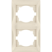 Двухпостовая вертикальная рамка, слоновая кость TDM ELECTRIC Лама SQ1815-0133