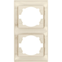 Двухпостовая вертикальная рамка, слоновая кость TDM ELECTRIC Лама SQ1815-0133