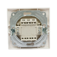 Трехклавишный выключатель TDM ELECTRIC с подсветкой, белый Таймыр SQ1814-0006