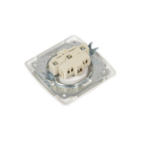 Розетка с защитными шторками, белая 2П 10А 250В TDM ELECTRIC Онега SQ1805-0010