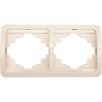 Рамка 2-ая горизонтальная слоновая кость серия "Валдай" TDM ELECTRIC SQ1804-0117