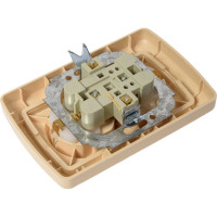 Розетка с заземлением 16А 250В с защитными шторками слоновая кость "Онега" TDM ELECTRIC SQ1805-0042