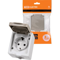 Розетка открытой установки 2П+З IP54 16А TDM ELECTRIC Вуокса SQ1803-0007