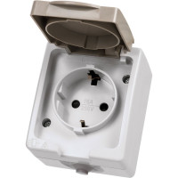 Розетка открытой установки 2П+З IP54 16А TDM ELECTRIC Вуокса SQ1803-0007