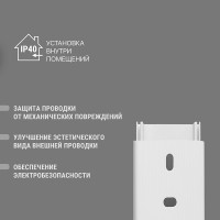 Кабель-канал TDM ELECTRIC белый 40х16, 2 метра, упаковка 40 штук SQ0402-0008