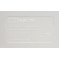 Розеточная колодка TDM ELECTRIC 3 гнезда 10А 250В белая SQ1806-0010