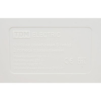 Розеточная колодка TDM ELECTRIC 5 гнезд с выключателем 16А белая SQ1806-0037