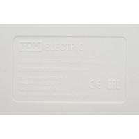 Розеточная колодка TDM ELECTRIC 6 гнезд 2П+З 16А 250В белая SQ1806-0039