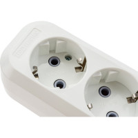Розеточная колодка TDM ELECTRIC 6 гнезд 2П+З 16А 250В белая SQ1806-0039