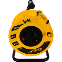 Удлинитель на катушке IEK 4х20м УК20 с термозащитой 3х1.0 Industrial WKP14-10-04-20 277735