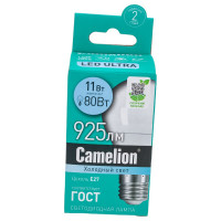 Светодиодная лампа 11Вт 220В Camelion LED11-A60/845/E27 12036