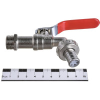 Шаровый усиленный водоразборный кран MasterProf со штуцером 1/2" ручка ИС.080183