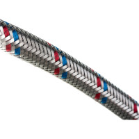 Подводка гибкая для воды ELKA с оплеткой из нержавеющей стали 1/2" х 60 см в/в, гайки, нержавеющая сталь ИС.100067