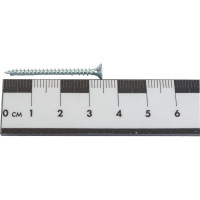 Саморез по дереву КРЕП-КОМП белый цинк POZY 3х35 1000шт бд335ф