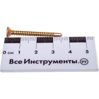 Оконный саморез со сверлом Kenner Жёлтый цинк под автомат 3,9х35 Kn 500шт сжс3935ф