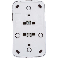 Двойная розетка с заземлением, белая UNIVersal Электра 0020