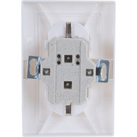 Двойная розетка с заземлением, белая UNIVersal Севиль С0128