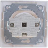 Розетка без заземления, белая UNIVersal Севиль С0022