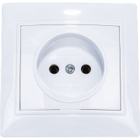 Розетка без заземления, белая UNIVersal Севиль С0022