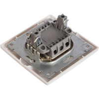 Одноклавишный выключатель, белый UNIVersal Севиль С0021