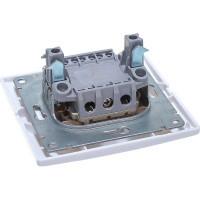 Одноклавишный выключатель с подсветкой, белый UNIVersal Севиль С0121