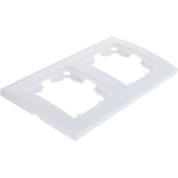 Двухместная горизонтальная рамка, белая UNIVersal Бриллиант 7947465