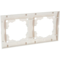 Двухместная горизонтальная рамка, белая UNIVersal Бриллиант 7947465