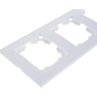 Четырехместная горизонтальная рамка, белая UNIVersal Бриллиант 7947502