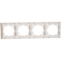 Четырехместная горизонтальная рамка, слоновая кость UNIVersal Бриллиант 7948721
