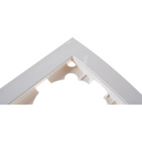 Четырехместная горизонтальная рамка, слоновая кость UNIVersal Бриллиант 7948721