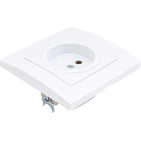 Розетка без заземления, белая UNIVersal Бриллиант 7947588