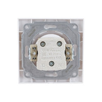 Розетка без заземления, белая UNIVersal Бриллиант 7947588