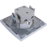 Розетка с заземлением, белая UNIVersal Бриллиант 7947625