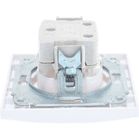 Розетка с заземлением, белая UNIVersal Бриллиант 7947625